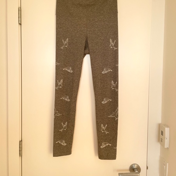 Daily Practice by Anthropologie Nightingale Leggings Bird grey S high waisted - Picture 3 of 7